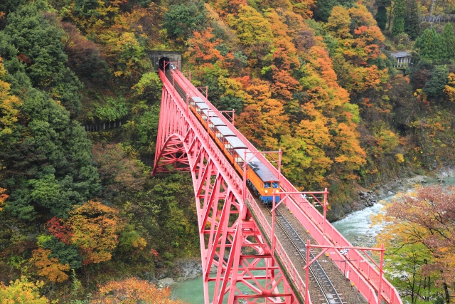 黒部峡谷鉄道紅葉シーズン