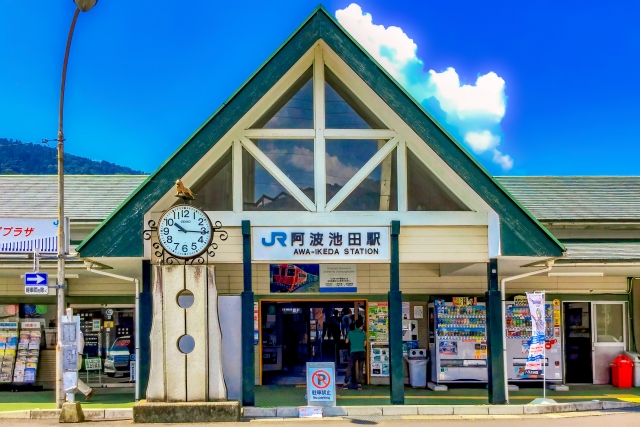 JR四国 土讃線 阿波池田駅 (三好市池田町)