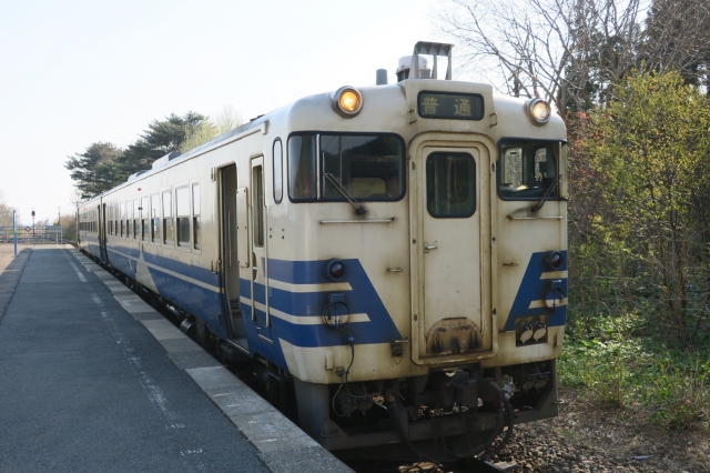 キハ40　津軽線　三厩駅