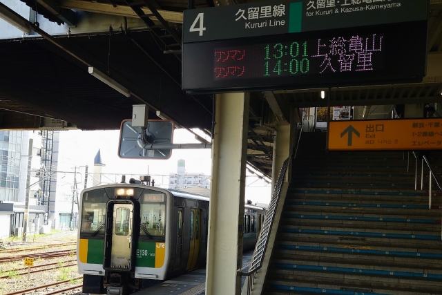 久留里線キハE130形（木更津駅）