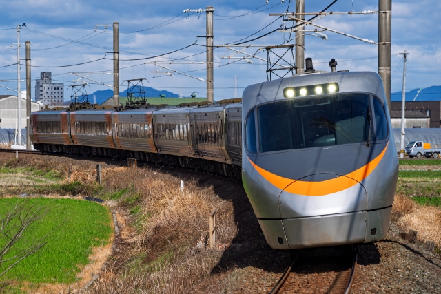 特急しおかぜ　玉之江駅通過