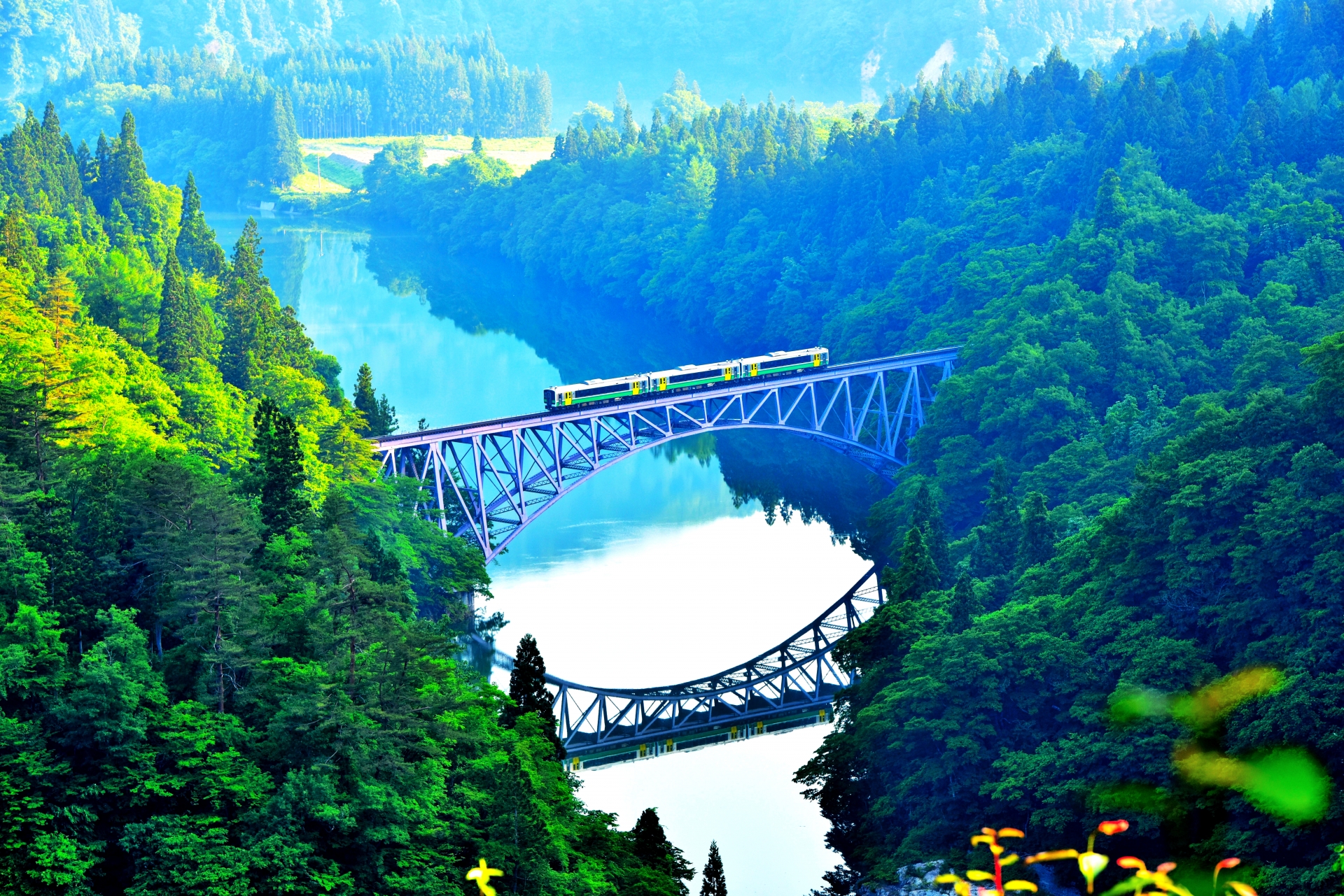 只見線（第一只見川橋梁）