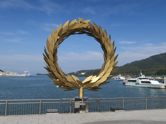 小豆島土庄港（太陽の贈り物）