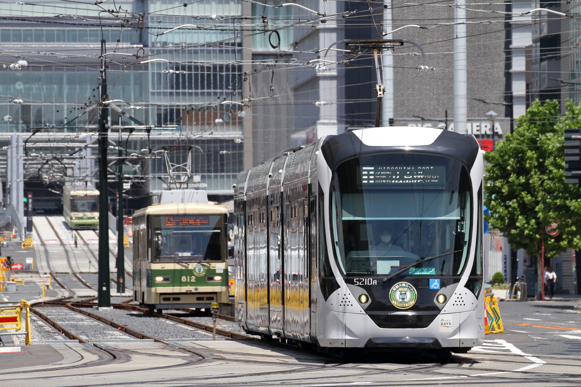 広島電鉄、新たに開業した駅前大橋ルート
