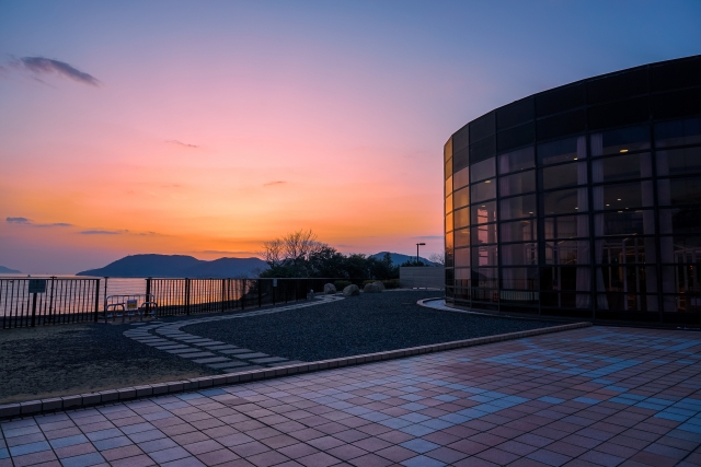 与島から備讃瀬戸の夕暮れ