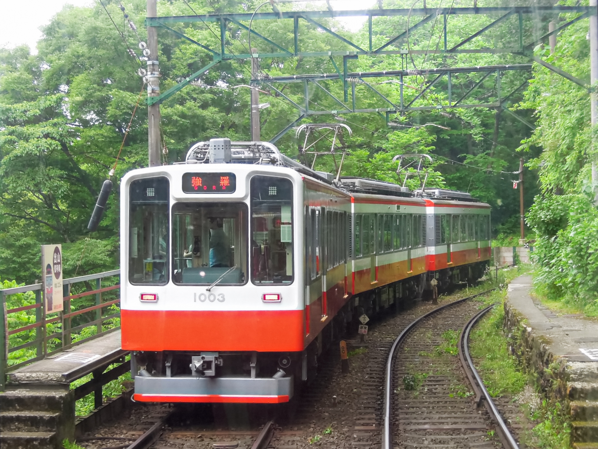 箱根登山電車　スイッチバック