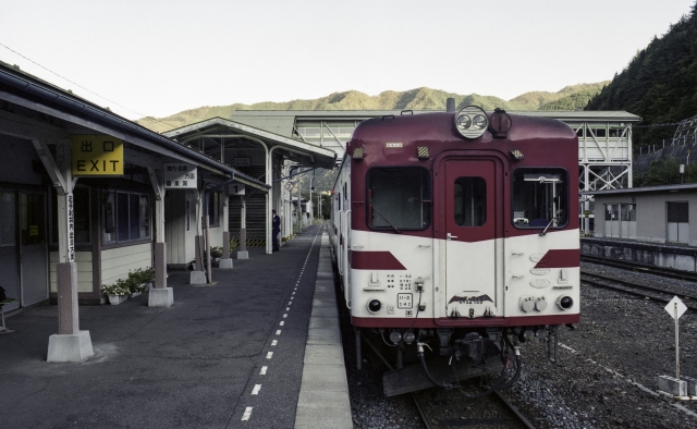 岩泉線キハ52形　岩泉行き（茂市駅）