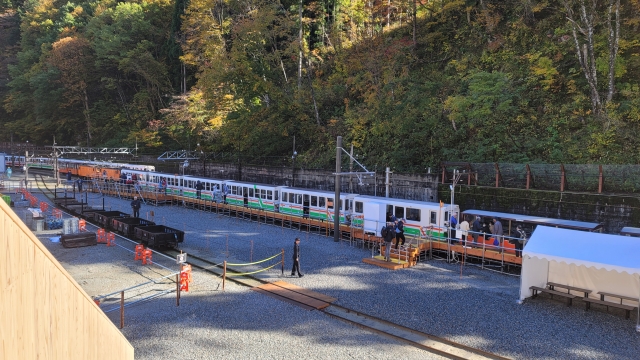 黒部渓谷トロッコ電車　猫又駅