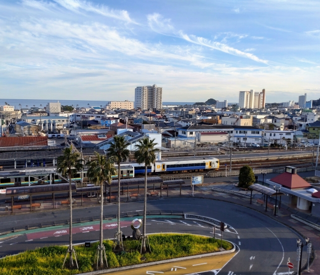JR安房鴨川駅の風景