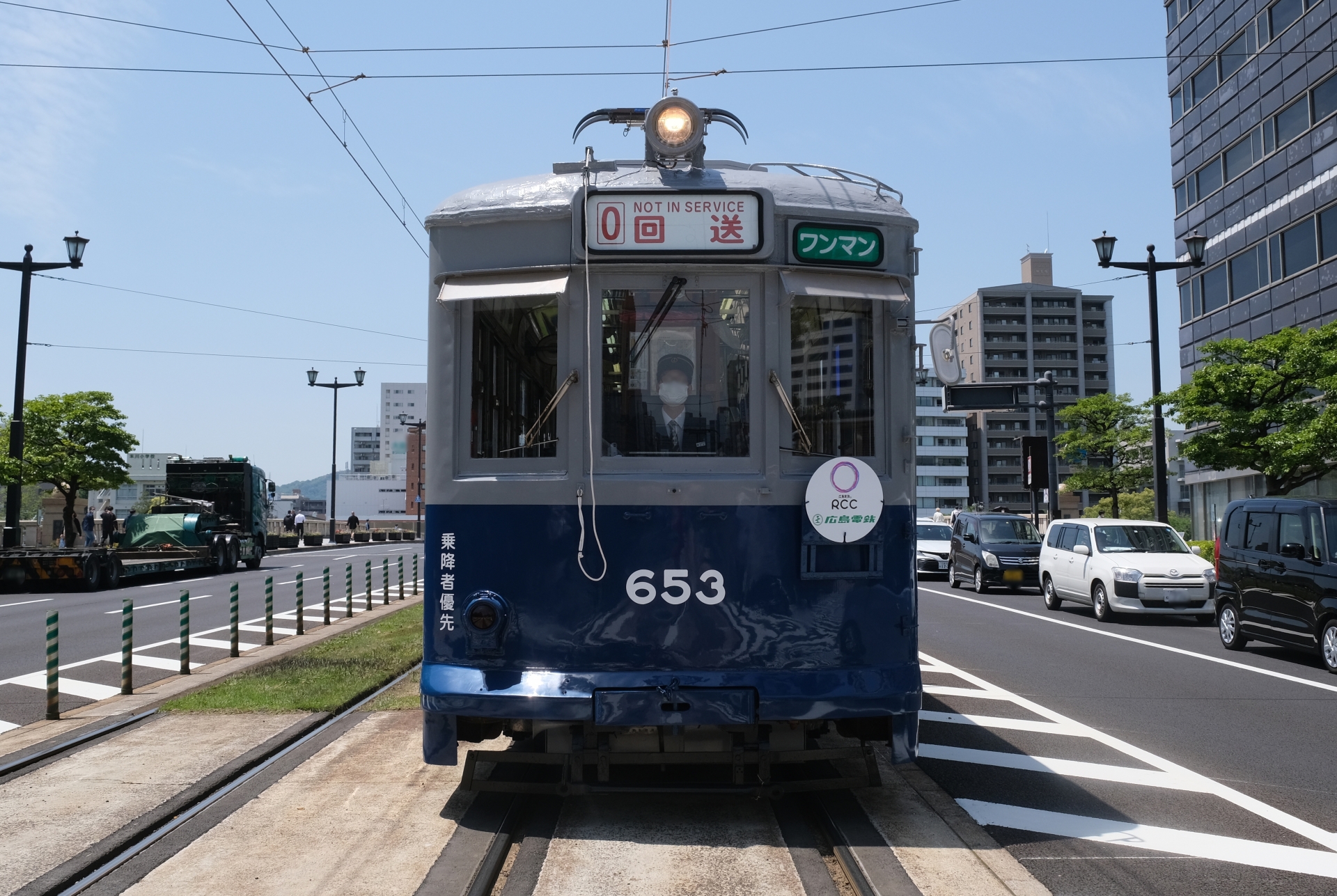 広島電鉄　被爆電車653号