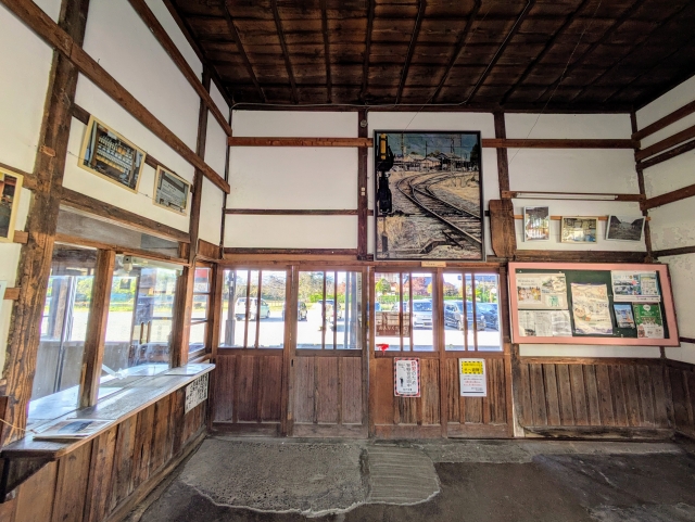 旧長野電鉄屋代線、松代駅、待合室
