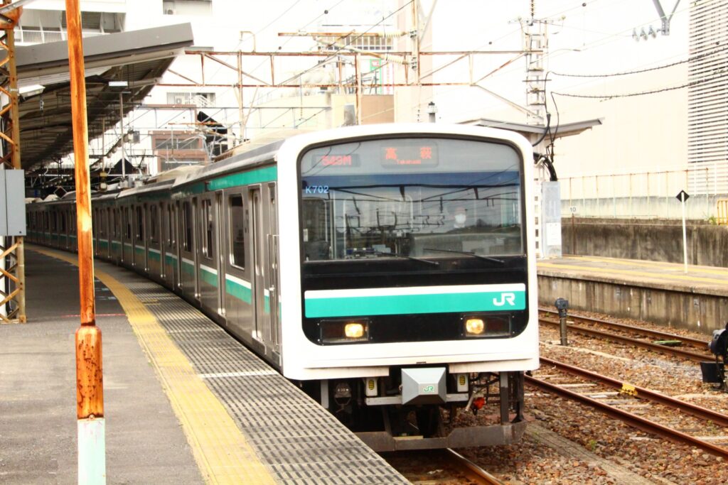 水戸駅の常磐線E501系