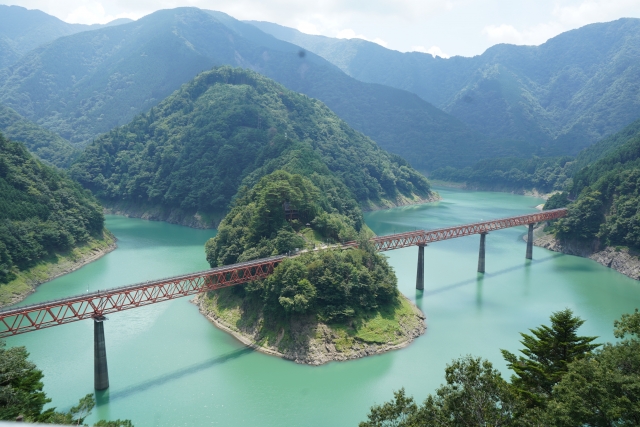 奥大井湖上