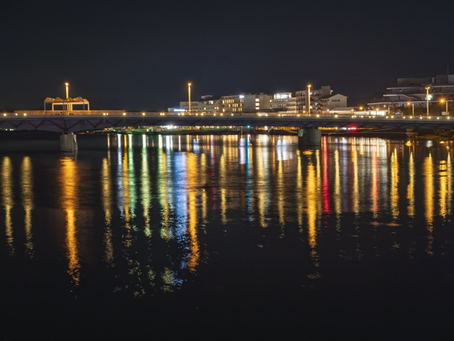 松江市夜景
