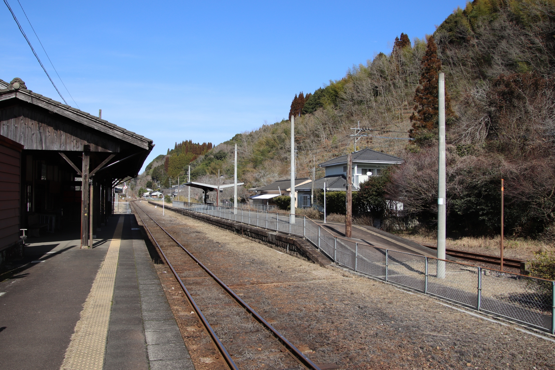 肥薩線（大隅横川駅）