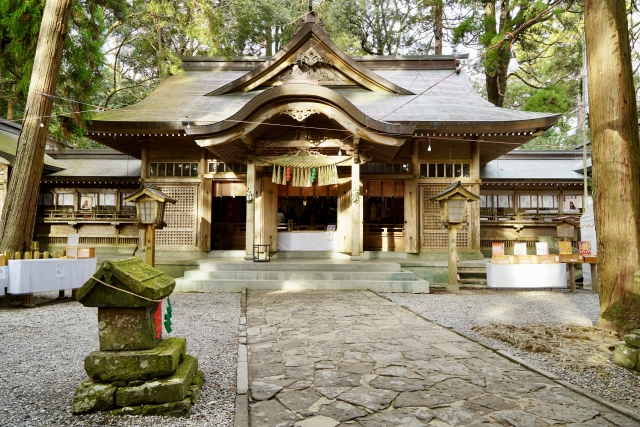 宮崎　高千穂神社　拝殿