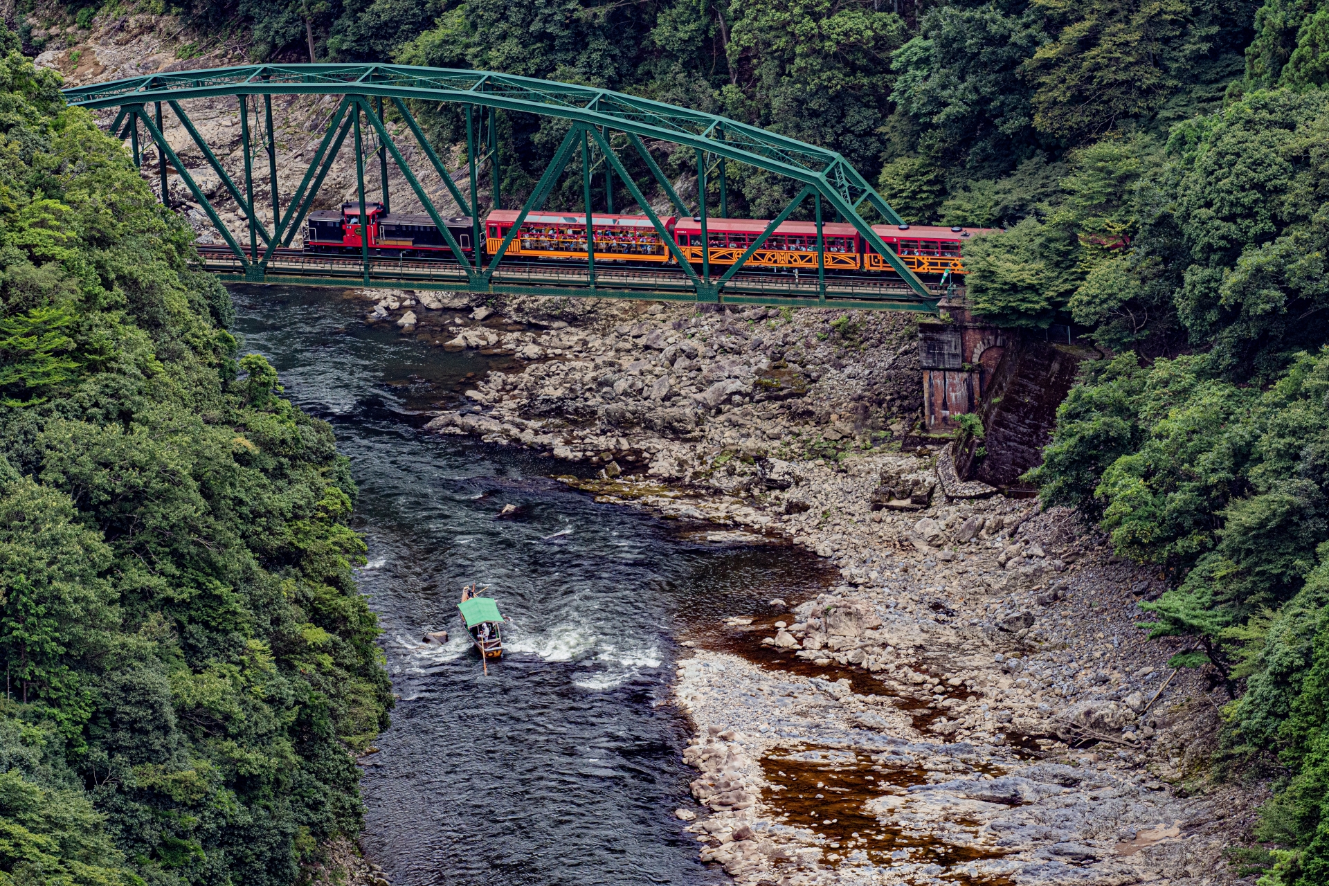 嵐山　嵯峨野トロッコ列車