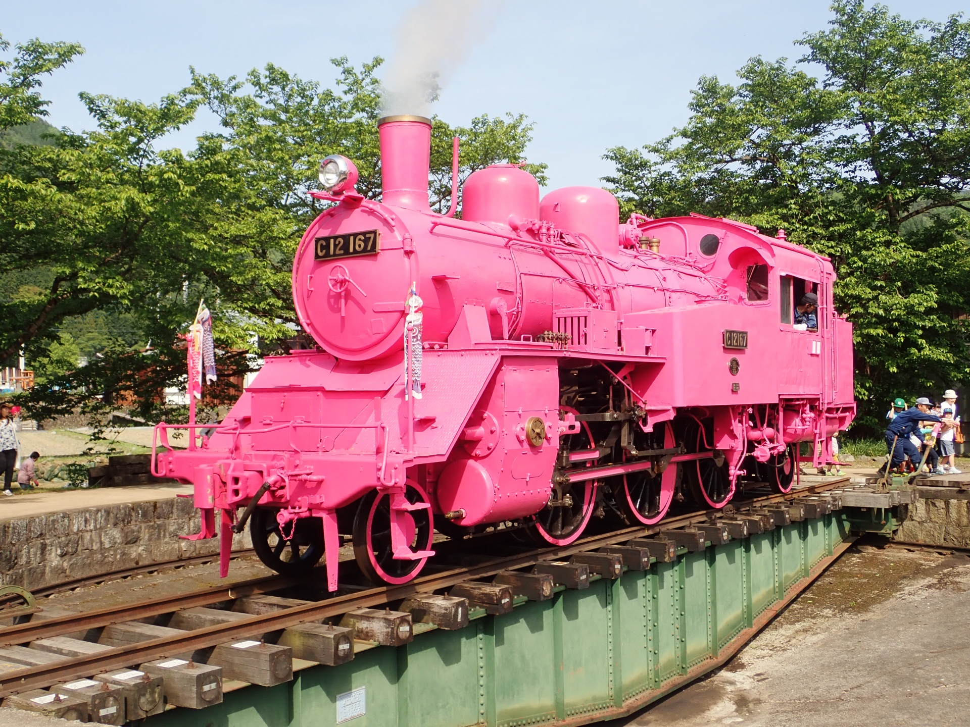 若桜鉄道（ピンクのSL）