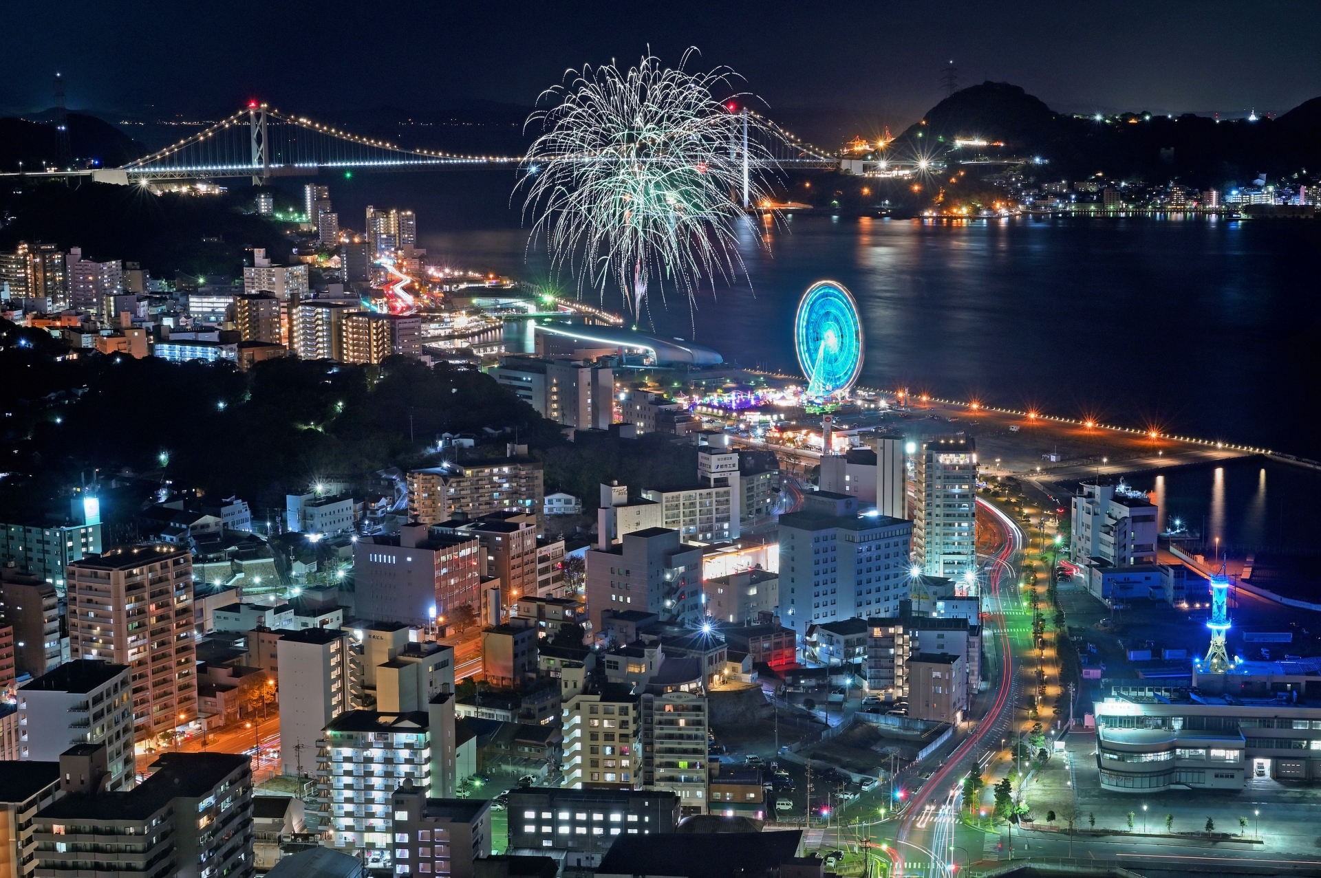 海峡ゆめタワーから望む海峡ファンファーレ
