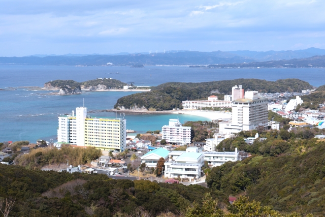 和歌山南紀白浜の温泉街