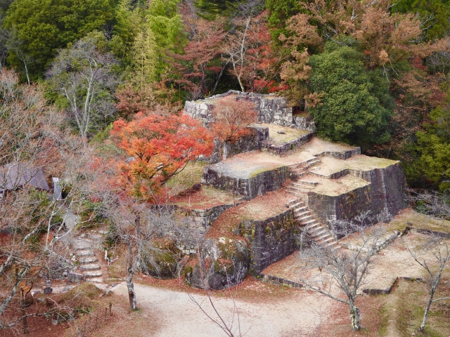 秋の苗木城
