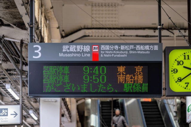 JR府中本町駅 3番線発車案内