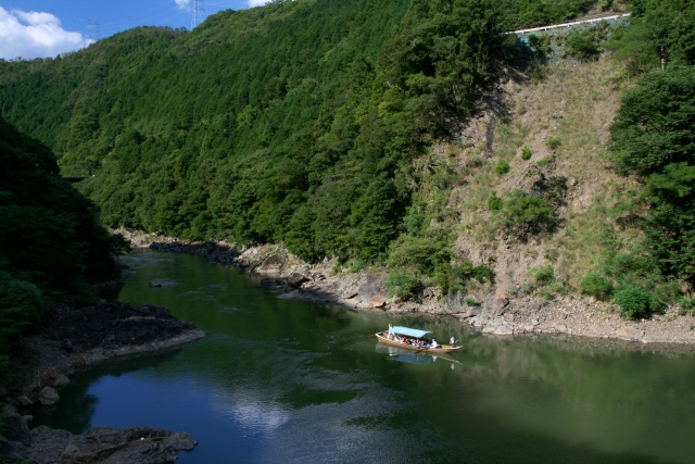 京都 保津峡川下り