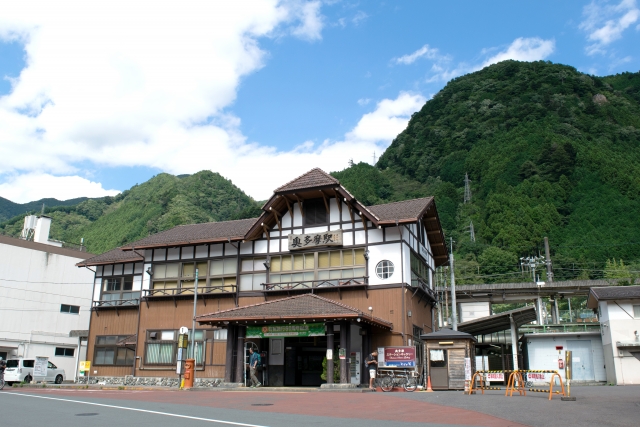 青梅線の終着駅　奥多摩駅