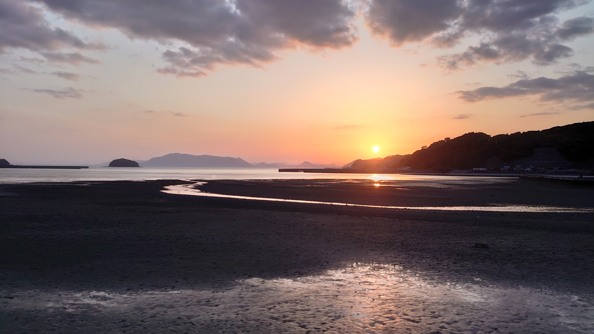 有明海の夕焼け