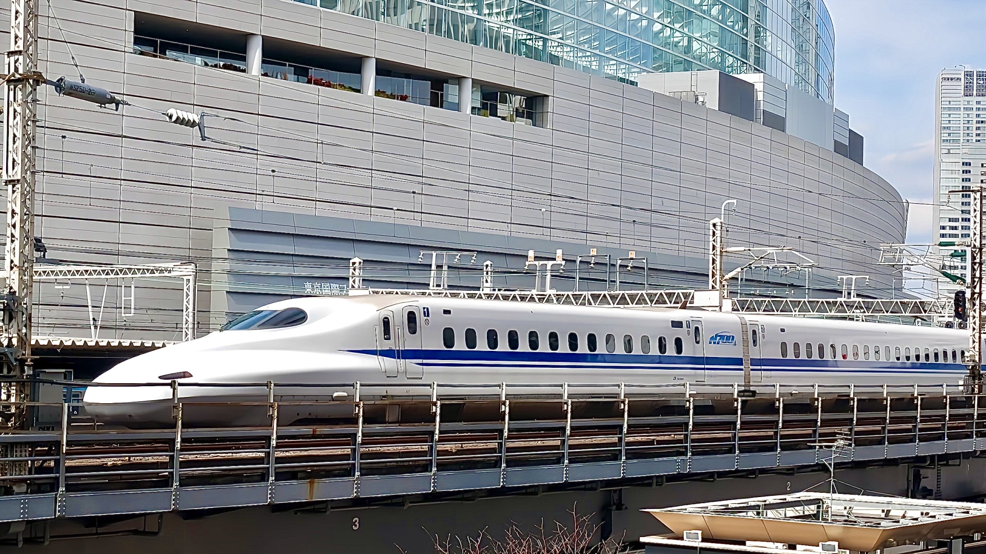 東海道新幹線 N700A 有楽町駅付近