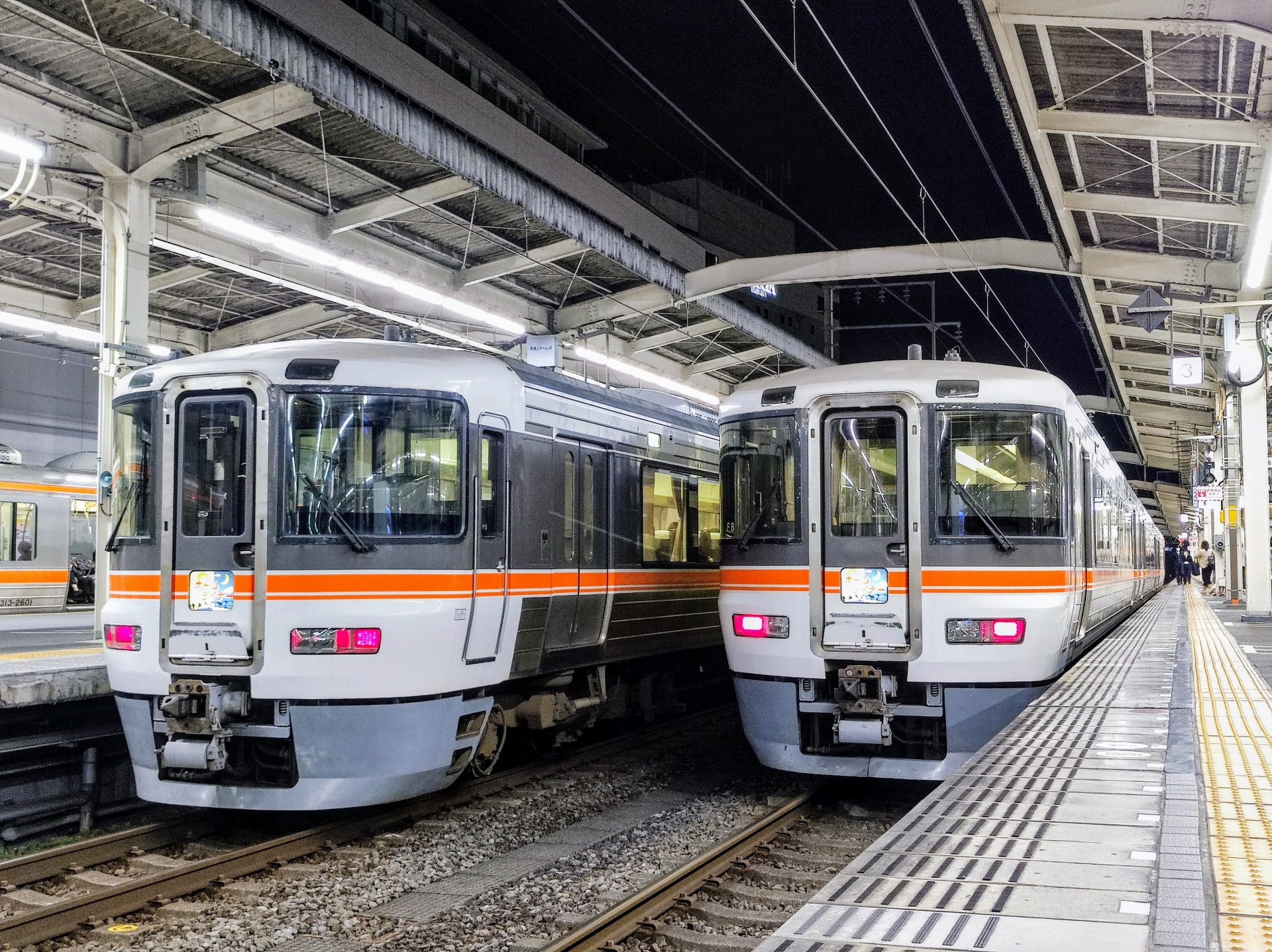 東海道本線静岡駅ホームライナー373系